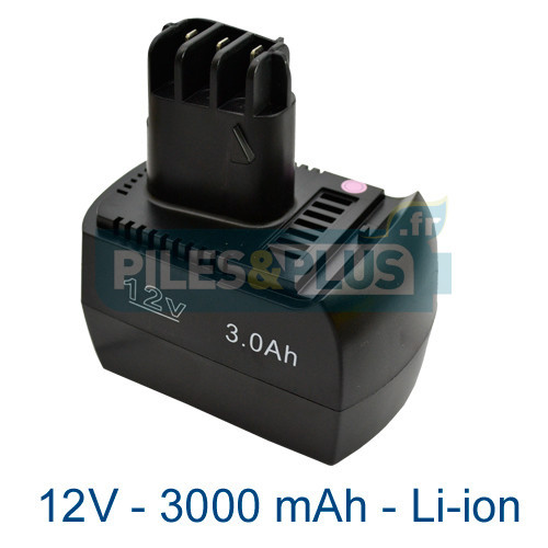 Batterie pour outillage Metabo - 12V Li-ion 3000mAh