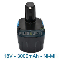 Batterie pour Hitachi - 18V 3000mAh NiMH