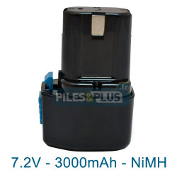 Batterie pour Hitachi - 7.2V 3000mAh NiMH