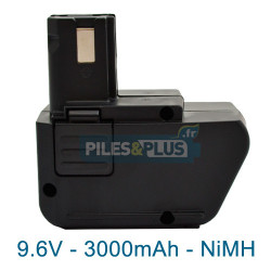 Batterie compatible Hilti SBP10 - 9.6V 3000mAh NiMH