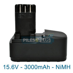 Batterie pour Metabo 6.31738 - 15.6V 3000mAh NiMH
