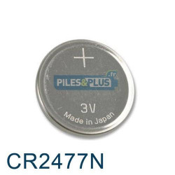 Pile bouton CR2477N lithium - 3V
