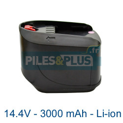 Batterie pour Bosch type 2607336206 - 14.4V Li-Ion 3000mAh