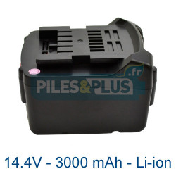 Batterie li-ion Metabo 14.4V - 3000mAh