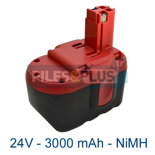 Batterie pour Bosch type 2607335510 - 24V NiMH 3000mAh