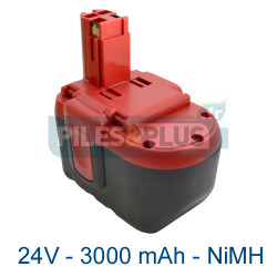 Batterie pour Bosch type 2607335510 - 24V NiMH 3000mAh