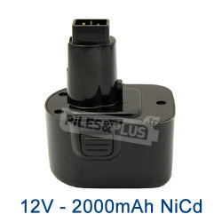 Batterie DE9071 Dewalt 12V 2000mAh NiCD