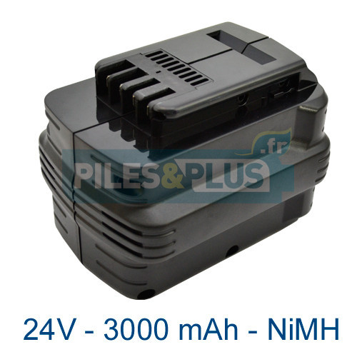 Batterie type Dewalt DE0241 - 24V 3000mAh NiMH