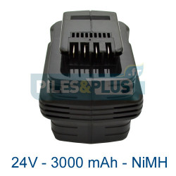 Batterie type Dewalt DE0241 - 24V 3000mAh NiMH