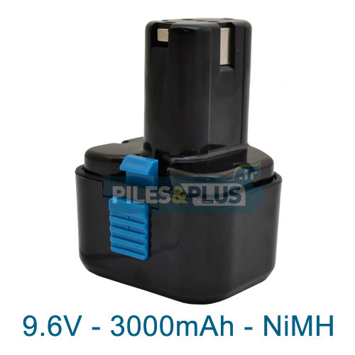 Batterie type Hitachi EB9B - 9.6V 3000mAh NiMH