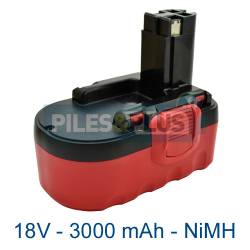 Batterie pour Bosch type 2607335680 - 18V NiMH 3000mAh