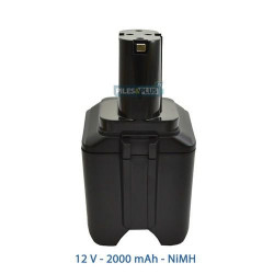 Batterie pour Bosch type 2607335021 - 12V NiMH 2000mAh