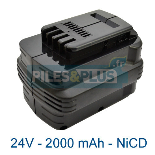 Batterie type Dewalt DE0240 - 24V 2000mAh NiCD