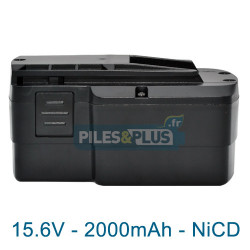 Batterie compatible Festool BPS 15.6S pour TDK - 15.6V 2000mAh NiCD