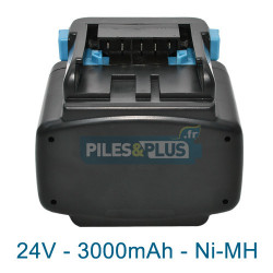 Batterie pour Hitachi EB2430HA - 24V 3000mAh NiMH