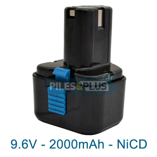 Batterie compatible Hitachi EB9B - NiCD 9.6V 2000mAh