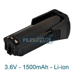 Batterie pour Bosch 2607336242 - 3.6V Li-Ion 1500mAh