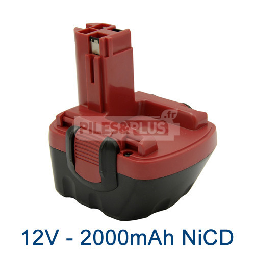 Batterie pour Bosch type 2607335262 - 12V NiCD 2000mAh