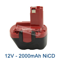 Batterie pour Bosch type 2607335262 - 12V NiCD 2000mAh