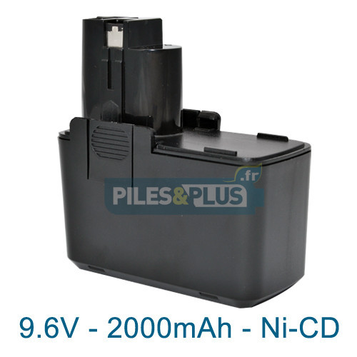 Batterie pour Bosch type 2607335152 - 9.6V NiCD 2000mAh