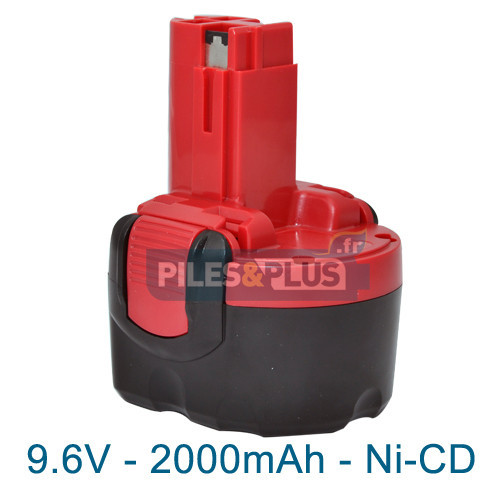 Batterie pour Bosch type 2607335260 - 9.6V NiCD 2000mAh