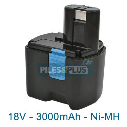Batterie type Hitachi EB1826HL - NiMH 18V 3000mAh