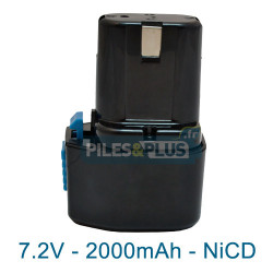 Batterie compatible Hitachi EB714S - 7.2V 2000mAh NiCD
