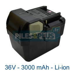 Batterie Hitachi 36V BSL3626 - 3000mAh Li-ion