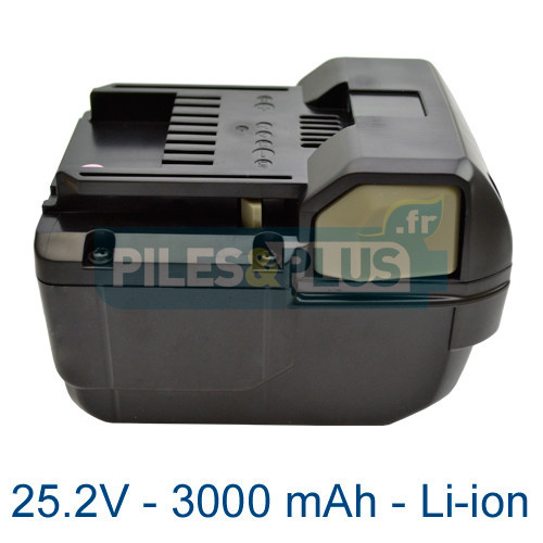 Batterie Hitachi BSL2530 3000mAh 25.2V Lithium ion