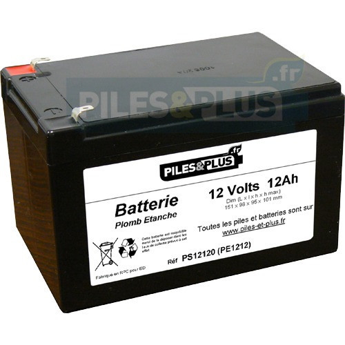 Batterie 12V 12Ah - batterie au plomb étanche rechargeable