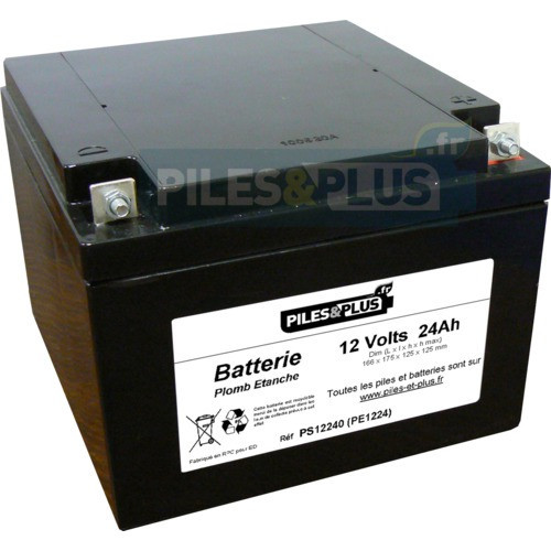 Batterie 12V 24Ah - batterie plomb étanche rechargeable Powersonic