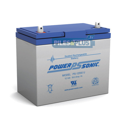 Batterie 12V 55Ah - batterie plomb étanche rechargeable Powersonic