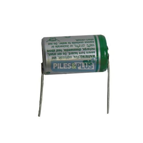Pile SAFT LS14250 1/2 AA 3,6V - lithium industriel - Fil coaxial