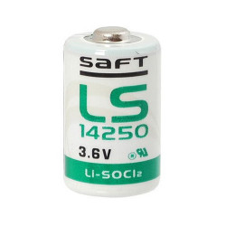 Pile SAFT LS14250 1/2 AA 3,6V 1.2Ah - lithium indus