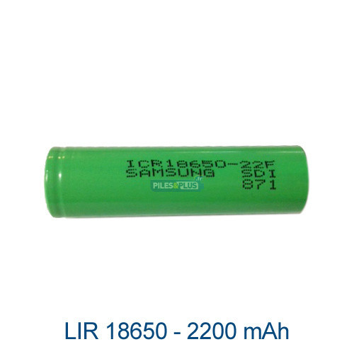 Batterie LIR18650 - 3,7v Li-ion SAMSUMG - tête plate sans PCB