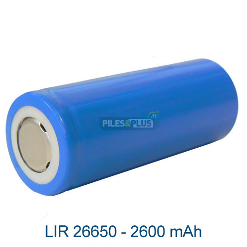 Batterie LIR26650 Li-ion – 3.7V 2600mAh - sans PCB