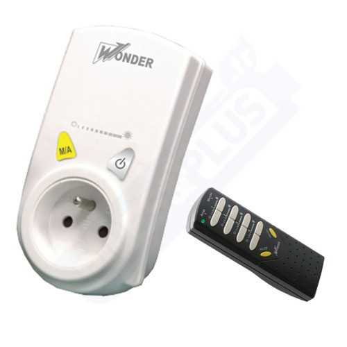 Kit Prises télécommandée : 1 télécommande + 1 variateur intérieur - WONDER  - Electricité - Electroni