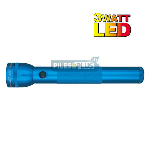 Lampe torche Maglite LED 3D bleue - ML3 - 31,3cm - LED 3W
