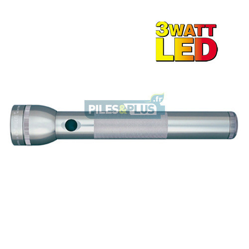 Lampe torche Maglite LED 3D grise - ML3 - 31,3cm - LED 3W