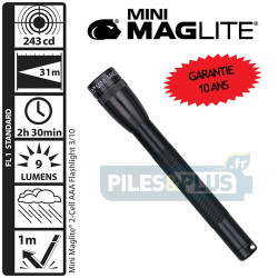 Lampe Maglite super mini AAA noire + 2 AAA