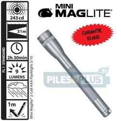 Lampe Maglite super mini AAA grise - Coffret + 2 AAA