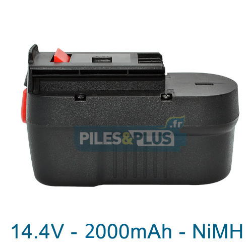 Batterie pour Black et Decker type A14 - 14.4V NiMH 2000mAh