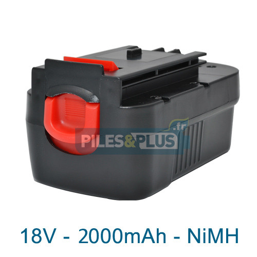 Batterie pour Black et Decker type A18 - 18V NiMH 2000mAh - Black et decker  - retrouvez votre batterie compatible