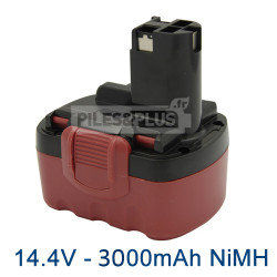 Batterie pour Bosch type 2607335694 - 14.4V NiMH 3000mAh