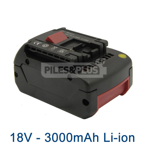 Batterie pour Bosch type 2607336235 - 18V Li-Ion 3000mAh