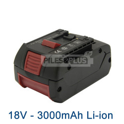 Batterie pour Bosch type 2607336235 - 18V Li-Ion 3000mAh