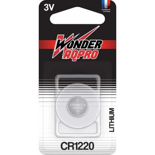Pile CR1220 - 3V - WONDER AQPRO