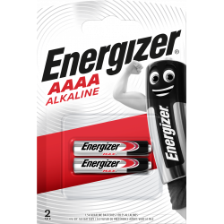 Pile AAAA - LR61 - pile alcaline E96 Energizer 1,5V - par 2