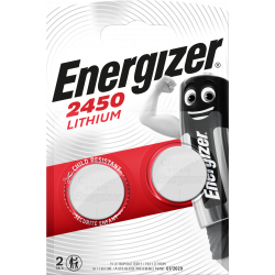 Piles bouton CR2450 - Lithium 3V Energizer - Par 2