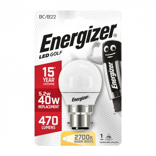 Ampoule LED Sphérique B22 470lm 5.2W/40W